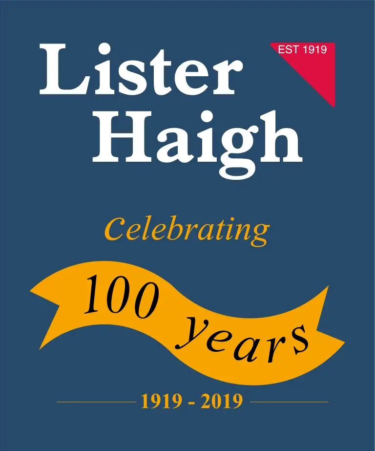 Lister Haigh 100 Year Celebration Logo